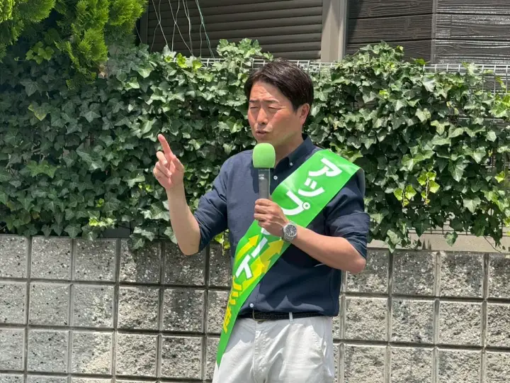 街頭1000本ノックの活動写真（6月19日 午前・井草・上井草・下井草周辺）