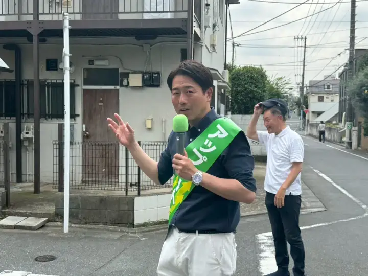 街頭1000本ノックの活動写真（6月19日 午前・井草・上井草・下井草周辺）