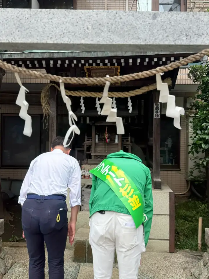 街頭1000本ノックの活動写真（6月11日 午前・高井戸・久我山・浜田山周辺）