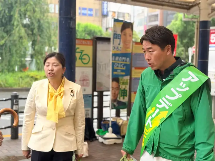 街頭1000本ノックの活動写真（6月8日 朝・高円寺・和田・堀ノ内周辺）