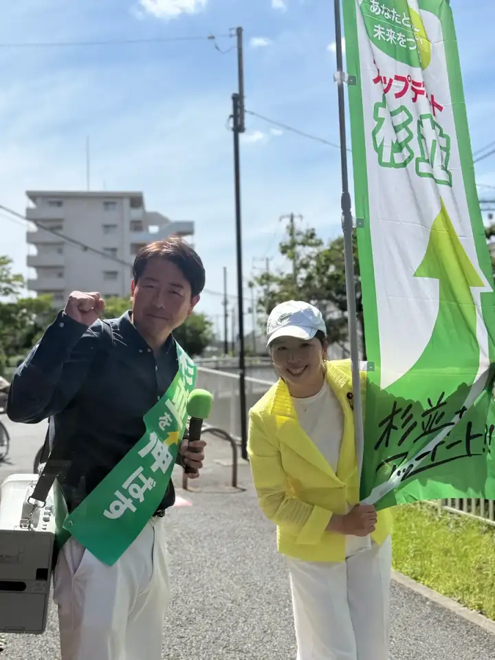 街頭1000本ノックの活動写真（6月17日 午後・高井戸・久我山・浜田山周辺）
