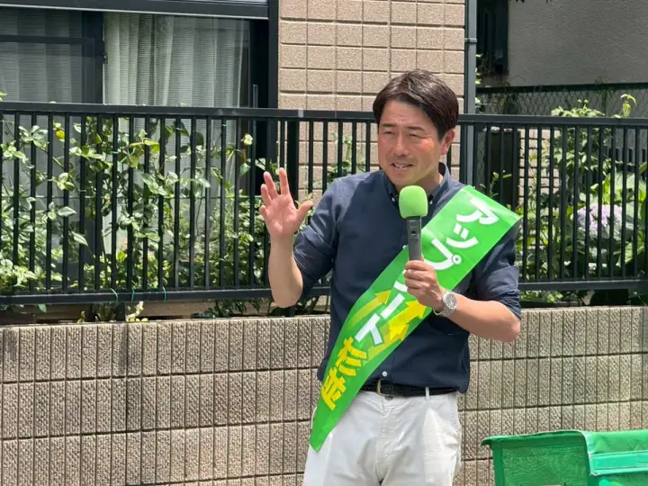 街頭1000本ノックの活動写真（6月19日 午前・井草・上井草・下井草周辺）