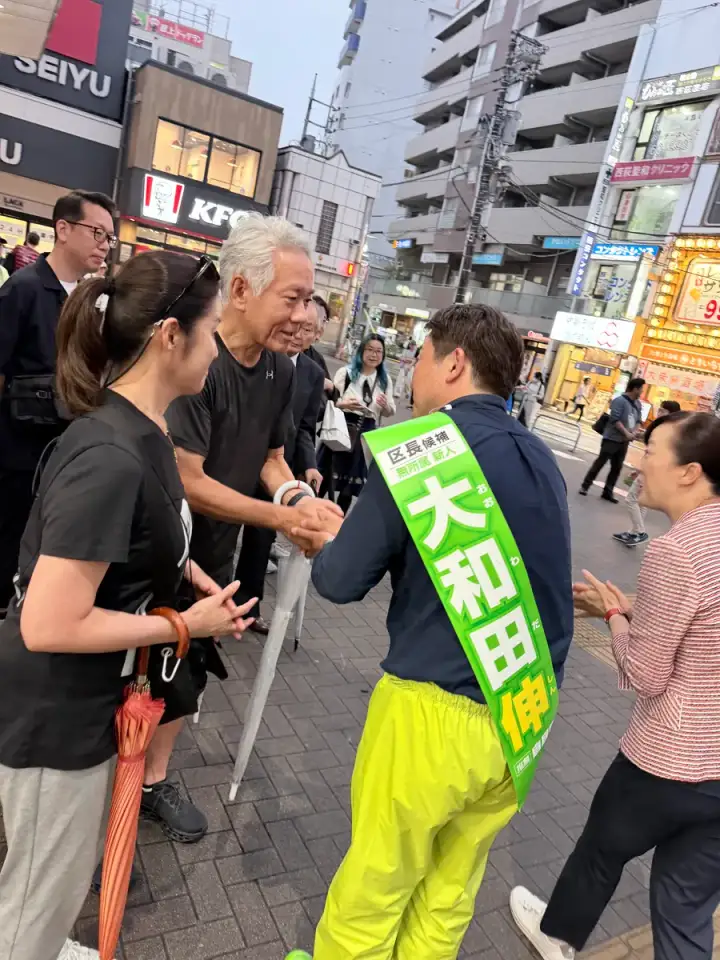 街頭1000本ノックの活動写真（6月27日 夕方・西荻・善福寺・桃井周辺）