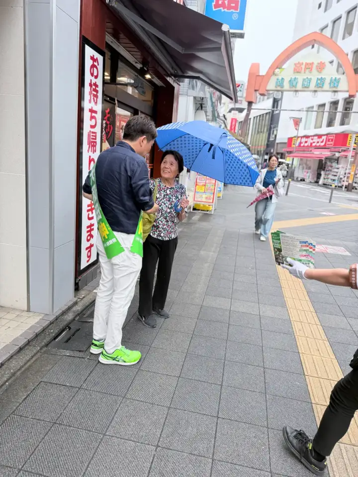 街頭1000本ノックの活動写真（6月25日 午前・高円寺・和田・堀ノ内周辺）