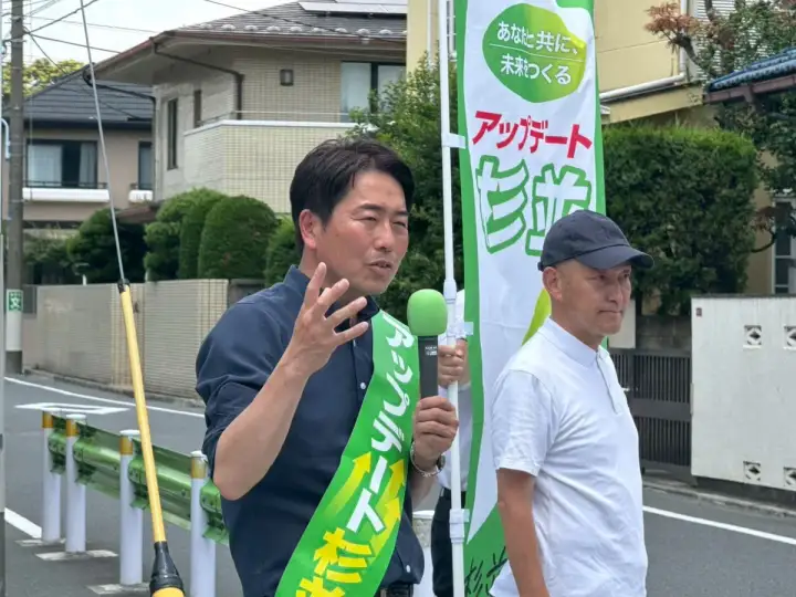 街頭1000本ノックの活動写真（6月19日 午前・井草・上井草・下井草周辺）