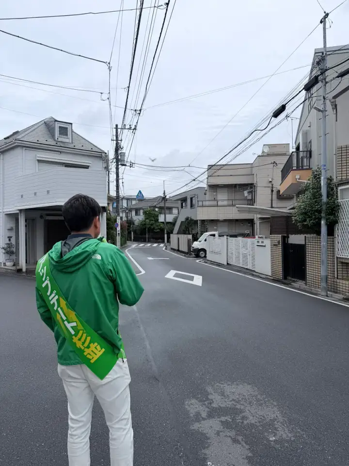 街頭1000本ノックの活動写真（6月9日 午前・荻窪・天沼・清水周辺）