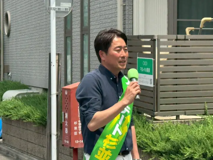 街頭1000本ノックの活動写真（6月19日 午前・井草・上井草・下井草周辺）