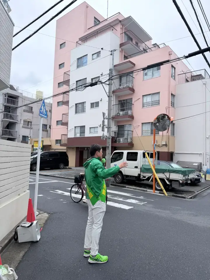 街頭1000本ノックの活動写真（6月9日 午前・荻窪・天沼・清水周辺）