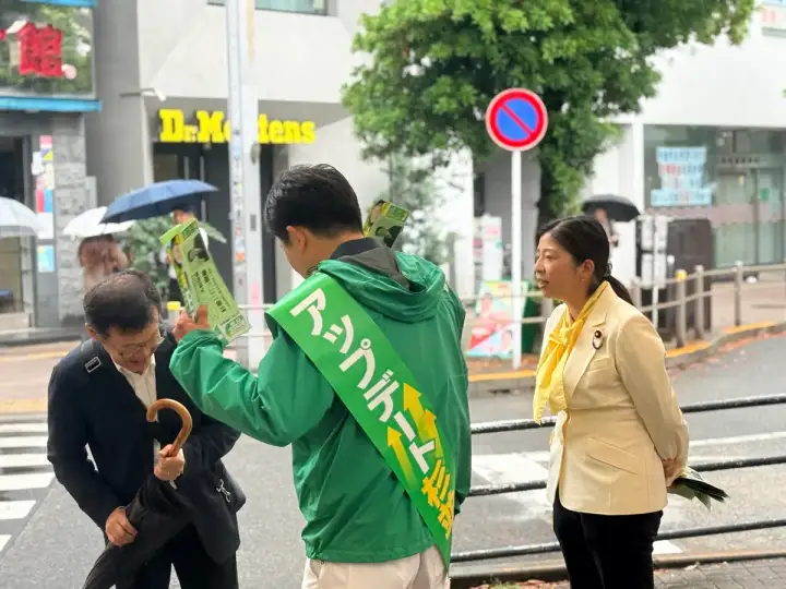 街頭1000本ノックの活動写真（6月8日 朝・高円寺・和田・堀ノ内周辺）