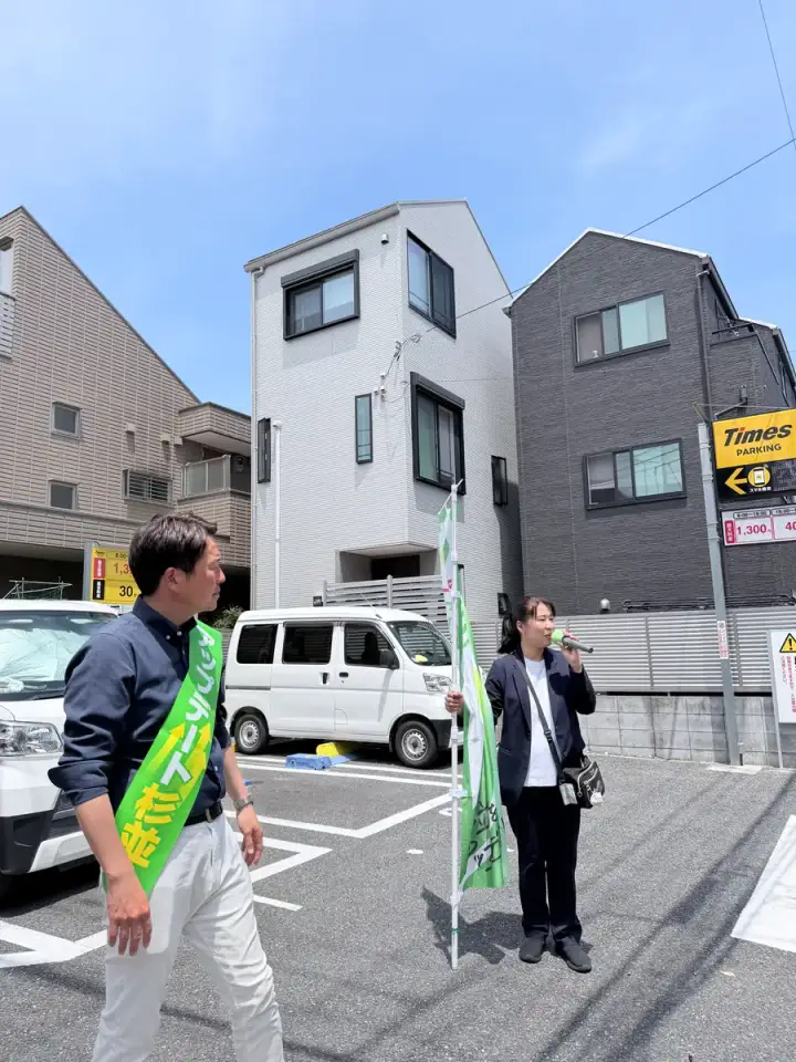街頭1000本ノックの活動写真（6月16日 午前・高円寺・和田・堀ノ内周辺）