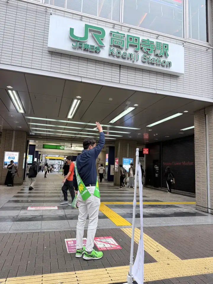 街頭1000本ノックの活動写真（6月27日 午前・高円寺・和田・堀ノ内周辺）
