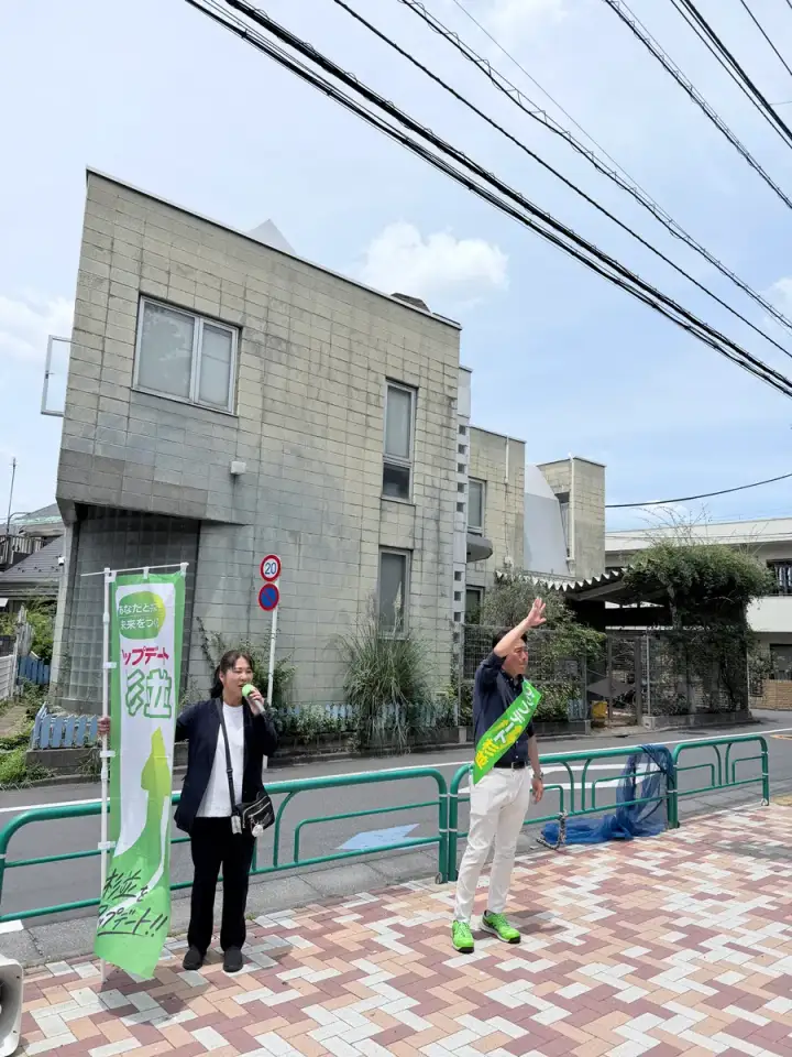 街頭1000本ノックの活動写真（6月16日 午前・高円寺・和田・堀ノ内周辺）