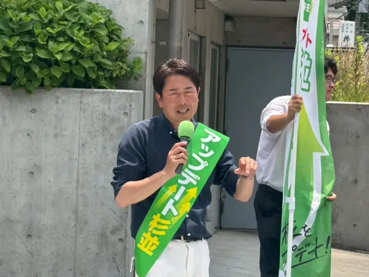 街頭1000本ノックの活動写真（6月19日 午前・井草・上井草・下井草周辺）