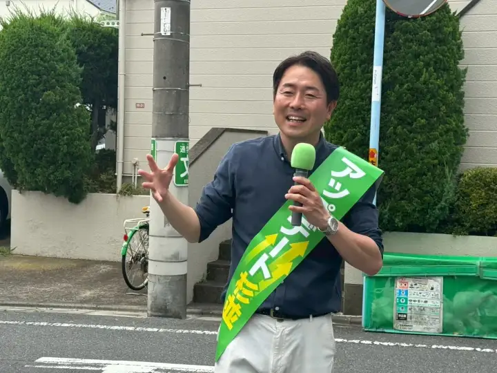 街頭1000本ノックの活動写真（6月19日 午前・井草・上井草・下井草周辺）