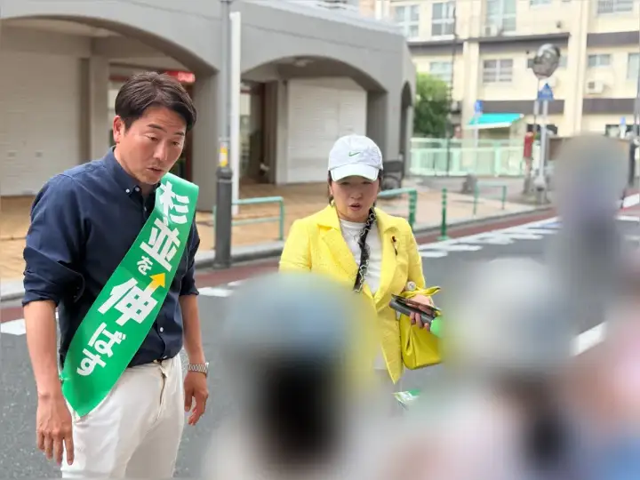 街頭1000本ノックの活動写真（6月17日 午後・高井戸・久我山・浜田山周辺）